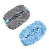 Maxbell Shoe Wash Bag Reusable Laundry Bag for Washing Delicates Running Shoes Socks Gray