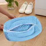 Maxbell Shoe Wash Bag Reusable Laundry Bag for Washing Delicates Running Shoes Socks Blue