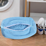 Maxbell Shoe Wash Bag Reusable Laundry Bag for Washing Delicates Running Shoes Socks Blue
