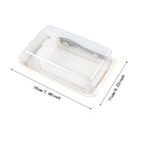 Maxbell Butter Dish with Lid Dispenser Clear Cheese Dish for Refrigerator Home Shelf