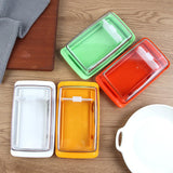 Maxbell Butter Dish with Lid Dispenser Clear Cheese Dish for Refrigerator Home Shelf