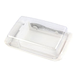 Maxbell Butter Dish with Lid Dispenser Clear Cheese Dish for Refrigerator Home Shelf