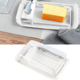 Maxbell Butter Dish with Lid Dispenser Clear Cheese Dish for Refrigerator Home Shelf