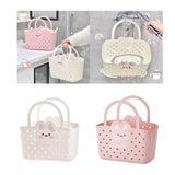 Maxbell Shower Caddy Basket Lightweight Dorm with Handles Multipurpose Gym Organizer White