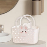 Maxbell Shower Caddy Basket Lightweight Dorm with Handles Multipurpose Gym Organizer White