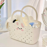 Maxbell Shower Caddy Basket Lightweight Dorm with Handles Multipurpose Gym Organizer White