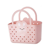 Maxbell Shower Caddy Basket Lightweight Dorm with Handles Multipurpose Gym Organizer Pink