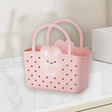 Maxbell Shower Caddy Basket Lightweight Dorm with Handles Multipurpose Gym Organizer Pink