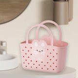 Maxbell Shower Caddy Basket Lightweight Dorm with Handles Multipurpose Gym Organizer Pink