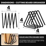 Maxbell Cutting Board Holder Rack Metal Chopping Board Organizer for Bakeware Plates