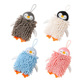Maxbell Microfiber Hand Towel Quick Dry Small Funny with Hanging Loop Cleaning Cloth white