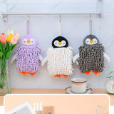 Maxbell Microfiber Hand Towel Quick Dry Small Funny with Hanging Loop Cleaning Cloth white
