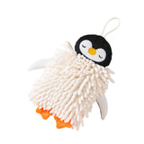 Maxbell Microfiber Hand Towel Quick Dry Small Funny with Hanging Loop Cleaning Cloth white