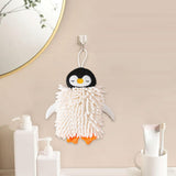 Maxbell Microfiber Hand Towel Quick Dry Small Funny with Hanging Loop Cleaning Cloth white