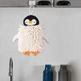 Maxbell Microfiber Hand Towel Quick Dry Small Funny with Hanging Loop Cleaning Cloth white