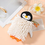 Maxbell Microfiber Hand Towel Quick Dry Small Funny with Hanging Loop Cleaning Cloth white