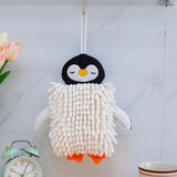 Maxbell Microfiber Hand Towel Quick Dry Small Funny with Hanging Loop Cleaning Cloth white