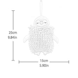 Maxbell Microfiber Hand Towel Quick Dry Small Funny with Hanging Loop Cleaning Cloth gray