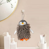 Maxbell Microfiber Hand Towel Quick Dry Small Funny with Hanging Loop Cleaning Cloth gray