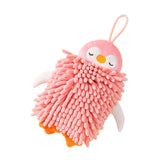 Maxbell Microfiber Hand Towel Quick Dry Small Funny with Hanging Loop Cleaning Cloth pink