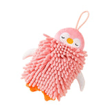 Maxbell Microfiber Hand Towel Quick Dry Small Funny with Hanging Loop Cleaning Cloth pink