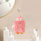 Maxbell Microfiber Hand Towel Quick Dry Small Funny with Hanging Loop Cleaning Cloth pink