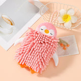 Maxbell Microfiber Hand Towel Quick Dry Small Funny with Hanging Loop Cleaning Cloth pink