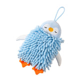 Maxbell Microfiber Hand Towel Quick Dry Small Funny with Hanging Loop Cleaning Cloth blue