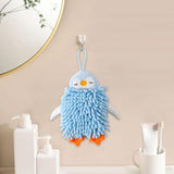 Maxbell Microfiber Hand Towel Quick Dry Small Funny with Hanging Loop Cleaning Cloth blue