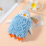 Maxbell Microfiber Hand Towel Quick Dry Small Funny with Hanging Loop Cleaning Cloth blue