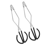 Maxbell 2Pcs Scissor Tongs 10 inch Heavy Duty Barbecue Tongs for BBQ Grilling Picnic