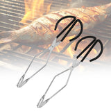 Maxbell 2Pcs Scissor Tongs 10 inch Heavy Duty Barbecue Tongs for BBQ Grilling Picnic