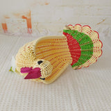 Maxbell Serving Basket Turkey Shape Bread Basket for Tabletop Household Dinning Room