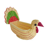 Maxbell Serving Basket Turkey Shape Bread Basket for Tabletop Household Dinning Room