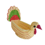 Maxbell Serving Basket Turkey Shape Bread Basket for Tabletop Household Dinning Room