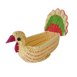Maxbell Serving Basket Turkey Shape Bread Basket for Tabletop Household Dinning Room
