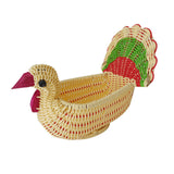 Maxbell Serving Basket Turkey Shape Bread Basket for Tabletop Household Dinning Room