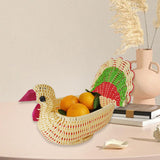 Maxbell Serving Basket Turkey Shape Bread Basket for Tabletop Household Dinning Room