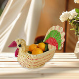 Maxbell Serving Basket Turkey Shape Bread Basket for Tabletop Household Dinning Room