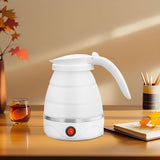 Maxbell Portable Folding Electric Kettle Foldable Water Kettle for Tea Coffee Picnic White