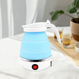 Maxbell Portable Folding Electric Kettle Foldable Water Kettle for Tea Coffee Picnic Blue