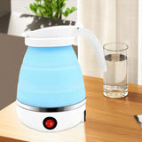 Maxbell Portable Folding Electric Kettle Foldable Water Kettle for Tea Coffee Picnic Blue