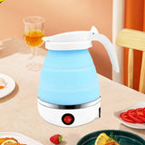 Maxbell Portable Folding Electric Kettle Foldable Water Kettle for Tea Coffee Picnic Blue