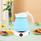 Maxbell Portable Folding Electric Kettle Foldable Water Kettle for Tea Coffee Picnic Blue