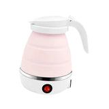 Maxbell Portable Folding Electric Kettle Foldable Water Kettle for Tea Coffee Picnic Pink