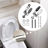 Maxbell Toilet Lid Hinges WC Hinge Premium Replacement Hinges for Toilet Seat Repair