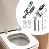Maxbell Toilet Lid Hinges WC Hinge Premium Replacement Hinges for Toilet Seat Repair