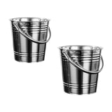 Maxbell Ice Bucket Heavy Duty Multiuse Metal Ice Pail for Buffet Home Chilling Juice 5L