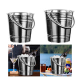Maxbell Ice Bucket Heavy Duty Multiuse Metal Ice Pail for Buffet Home Chilling Juice 5L