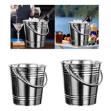 Maxbell Ice Bucket Heavy Duty Multiuse Metal Ice Pail for Buffet Home Chilling Juice 5L